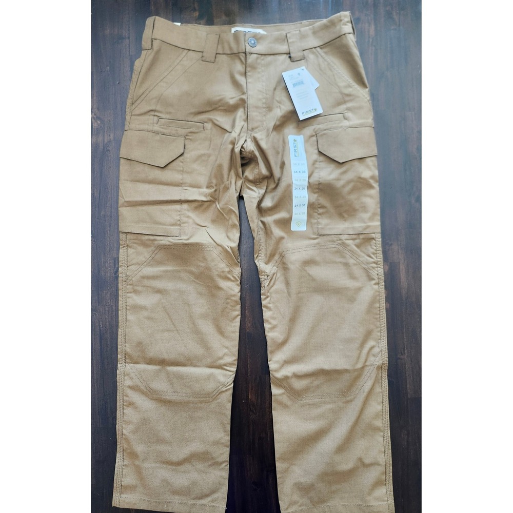 NEW First Tactical Men's V2 Tactical Pants 34x30 Coyote Brown Khaki Ripstop 
NEW